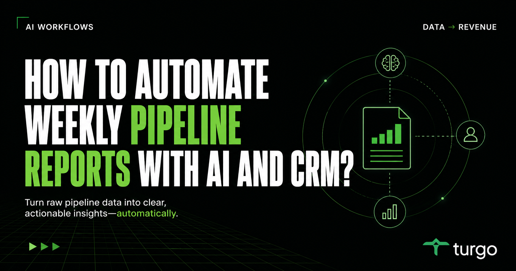 How to automate weekly pipeline reports with AI and CRM?